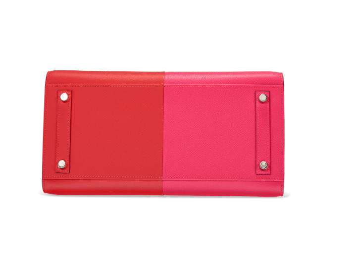 A LIMITED EDITION ROUGE DE COEUR, ROSE EXTRÊME & BLEU ZANZIBAR EPSOM LEATHER SELLIER CASAQUE BIRKIN 30 WITH PALLADIUM HARDWARE 5 A LIMITED EDITION ROUGE DE COEUR, ROSE EXTRÊME & BLEU ZANZIBAR EPSOM LEATHER SELLIER CASAQUE BIRKIN 30 WITH PALLADIUM HARDWARE - Image 5