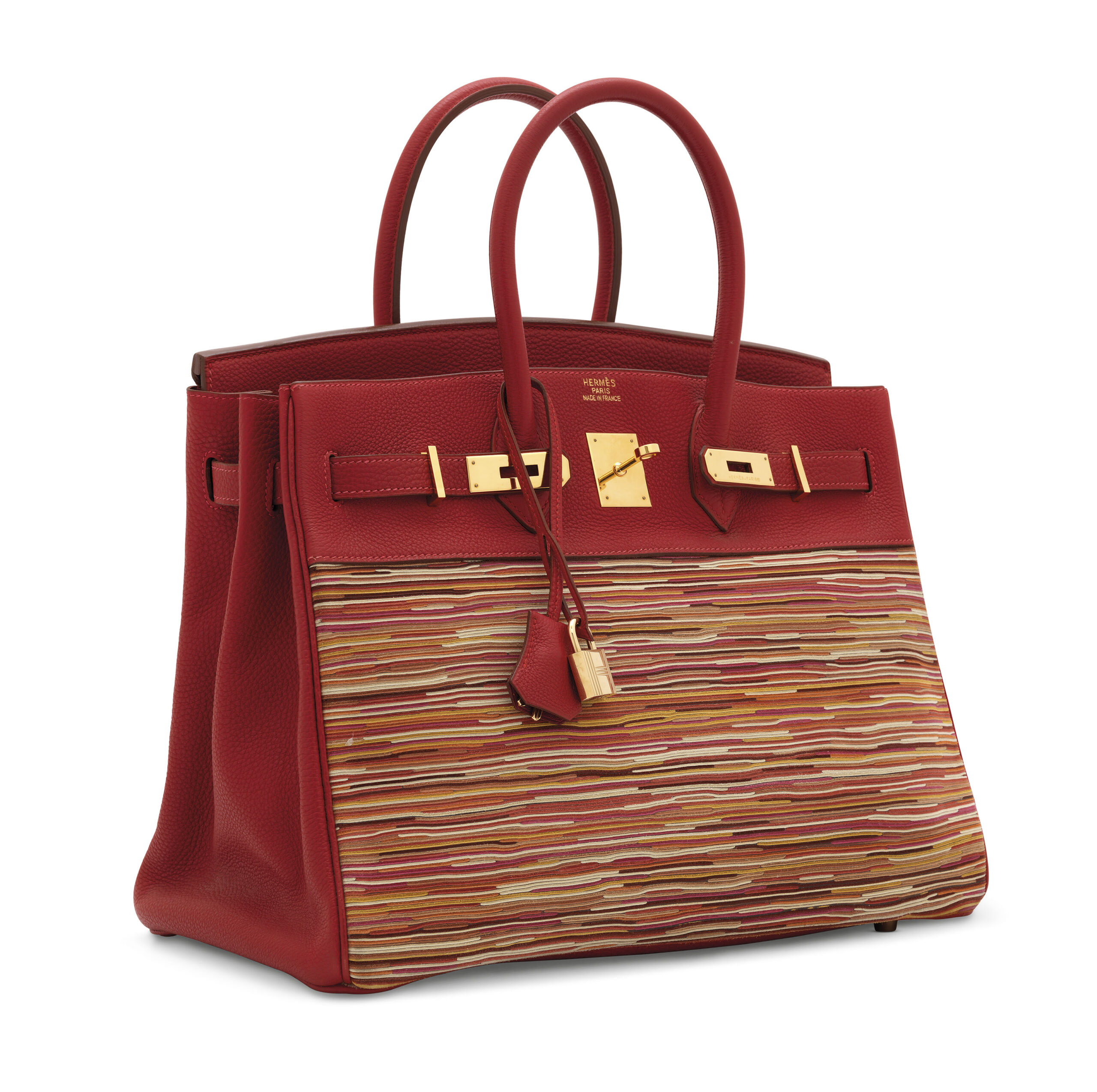 A LIMITED EDITION ROUGE VIF & VIBRATO TOGO LEATHER BIRKIN 35 WITH GOLD HARDWARE 3 A LIMITED EDITION ROUGE VIF & VIBRATO TOGO LEATHER BIRKIN 35 WITH GOLD HARDWARE - Image 3