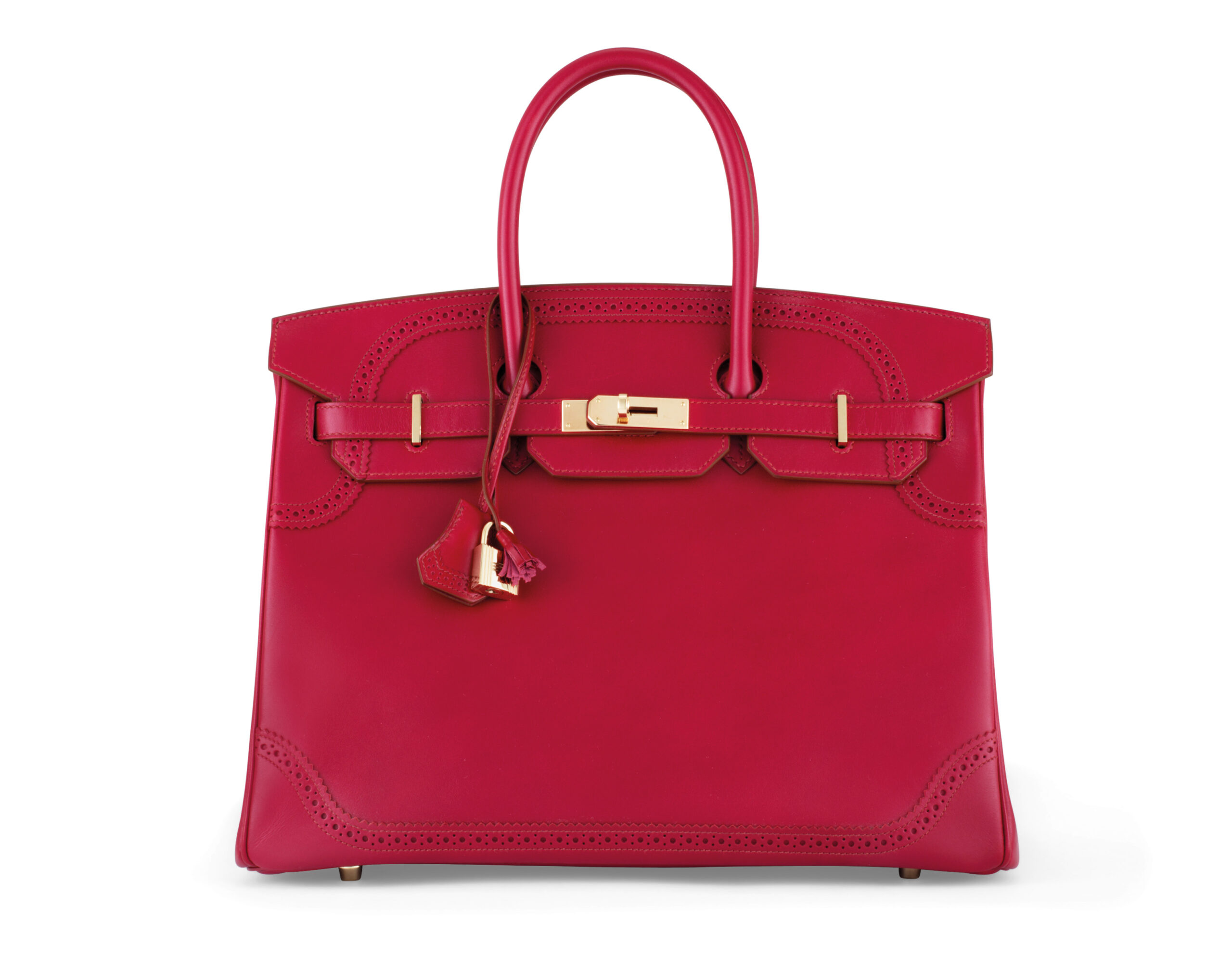 A LIMITED EDITION RUBIS TADELAKT LEATHER GHILLIES BIRKIN 35 WITH PERMABRASS HARDWARE 1 A LIMITED EDITION RUBIS TADELAKT LEATHER GHILLIES BIRKIN 35 WITH PERMABRASS HARDWARE