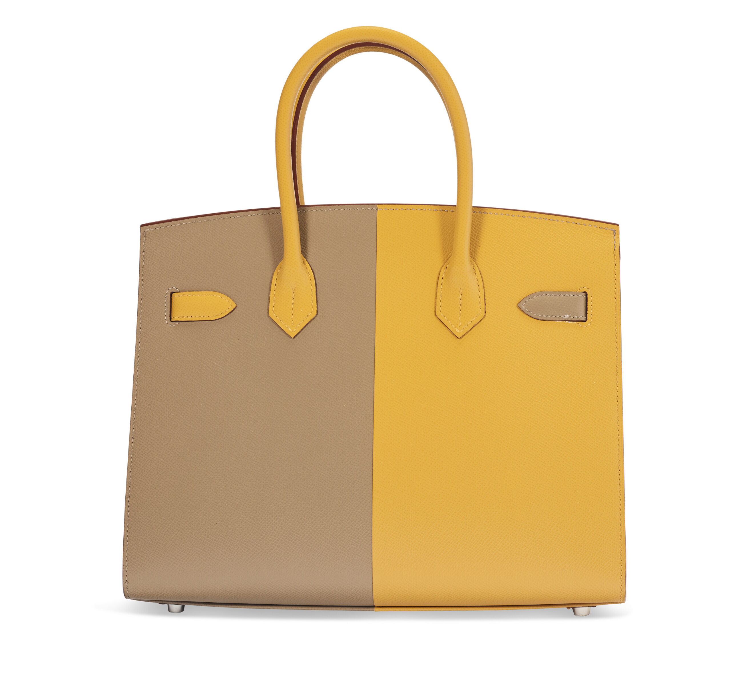 A LIMITED EDITION SESAME, ÉTOUPE & BLEU INDIGO EPSOM LEATHER SELLIER CASAQUE BIRKIN 30 WITH PALLADIUM HARDWARE 7 A LIMITED EDITION SESAME, ÉTOUPE & BLEU INDIGO EPSOM LEATHER SELLIER CASAQUE BIRKIN 30 WITH PALLADIUM HARDWARE - Image 7