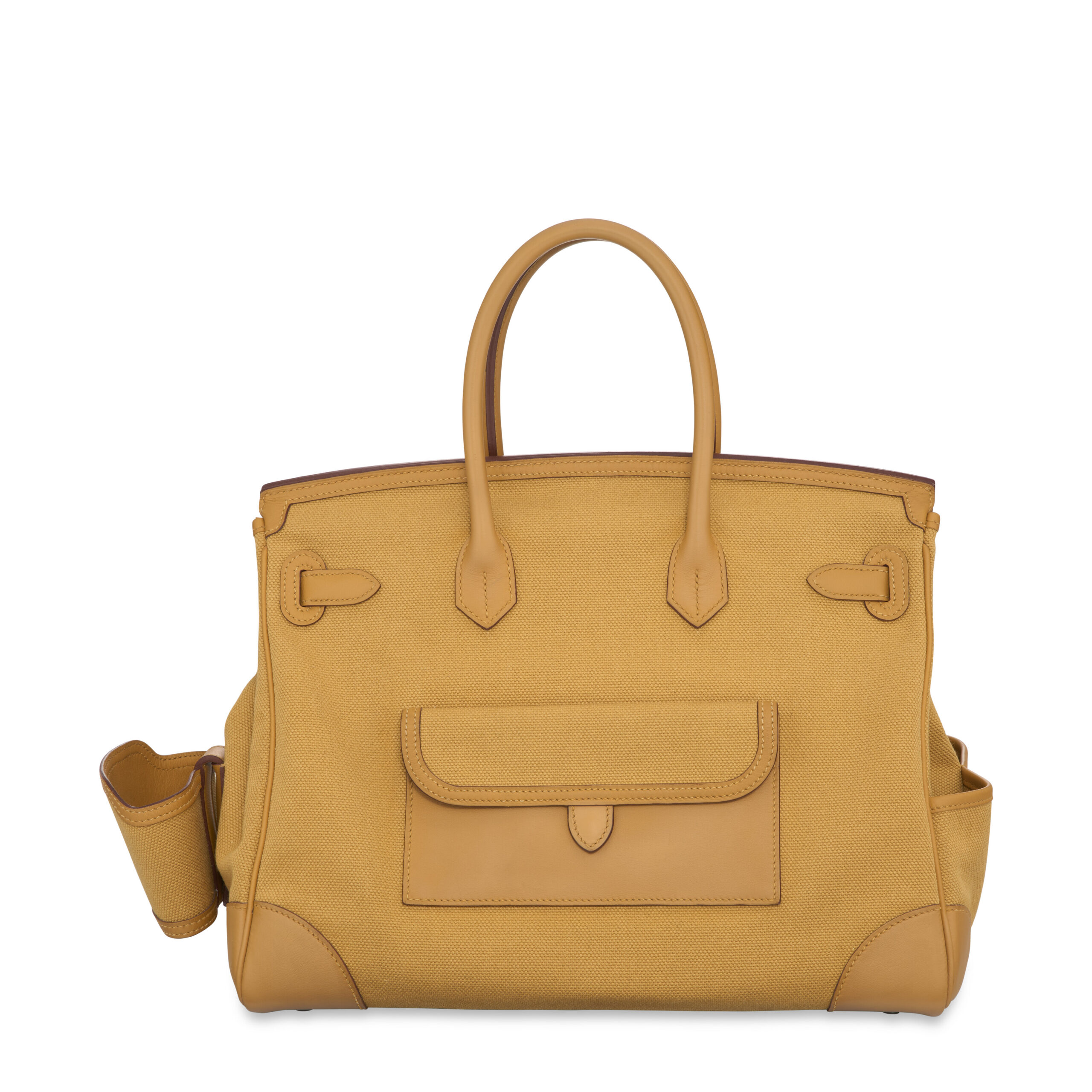 A LIMITED EDITION SÉSAME TOILE GOELAND & SWIFT LEATHER CARGO BIRKIN 35 WITH PALLADIUM HARDWARELEATHER CARGO BIRKIN 35 WITH PALLADIUM HARDWARE 5 A LIMITED EDITION SÉSAME TOILE GOELAND & SWIFT LEATHER CARGO BIRKIN 35 WITH PALLADIUM HARDWARELEATHER CARGO BIRKIN 35 WITH PALLADIUM HARDWARE - Image 5