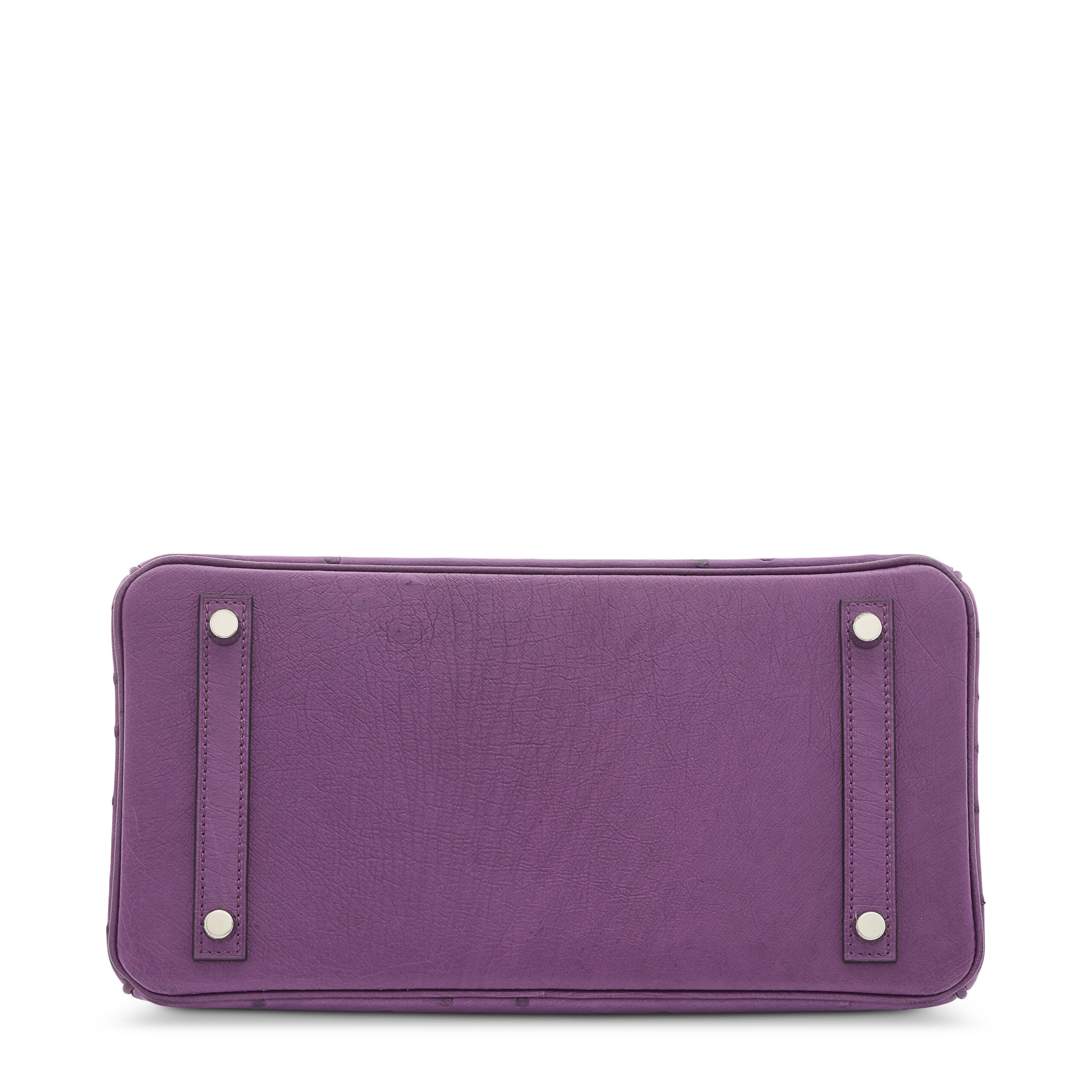 A LIMITED EDITION SHINY CASSIS ALLIGATOR & VIOLINE OSTRICH TOUCH BIRKIN 30 WITH PALLADIUM HARDWARE 3 A LIMITED EDITION SHINY CASSIS ALLIGATOR & VIOLINE OSTRICH TOUCH BIRKIN 30 WITH PALLADIUM HARDWARE - Image 3