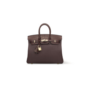 A LIMITED EDITION SHINY ROUGE SELLIER ALLIGATOR & TOGO LEATHER TOUCH BIRKIN 25 WITH PERMABRASS HARDWARE (1)