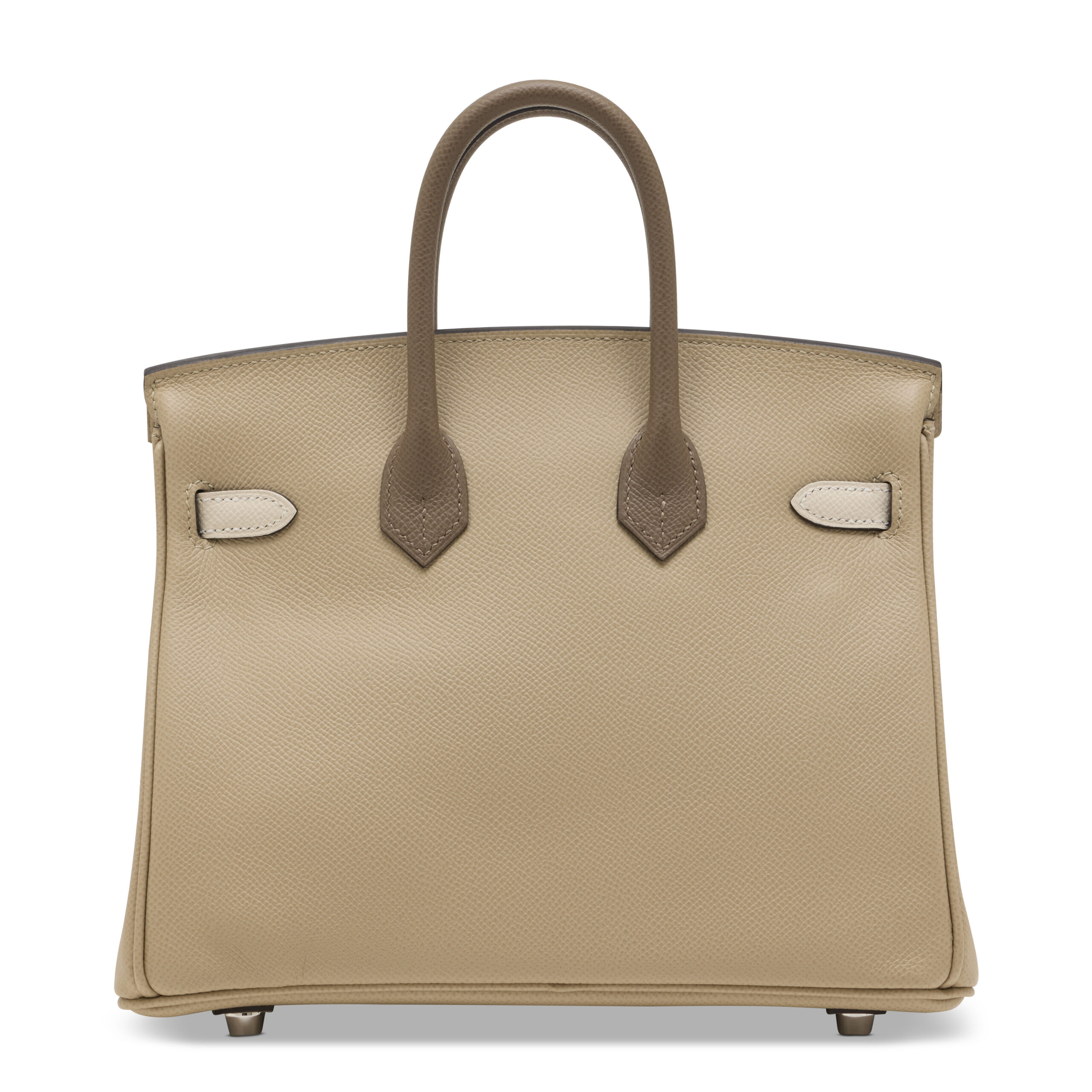 A LIMITED EDITION TRENCH, CRAIE & ÉTOUPE EPSOM LEATHER TRICOLOR BIRKIN 25 WITH PALLADIUM HARDWARE 5 A LIMITED EDITION TRENCH, CRAIE & ÉTOUPE EPSOM LEATHER TRICOLOR BIRKIN 25 WITH PALLADIUM HARDWARE - Image 5