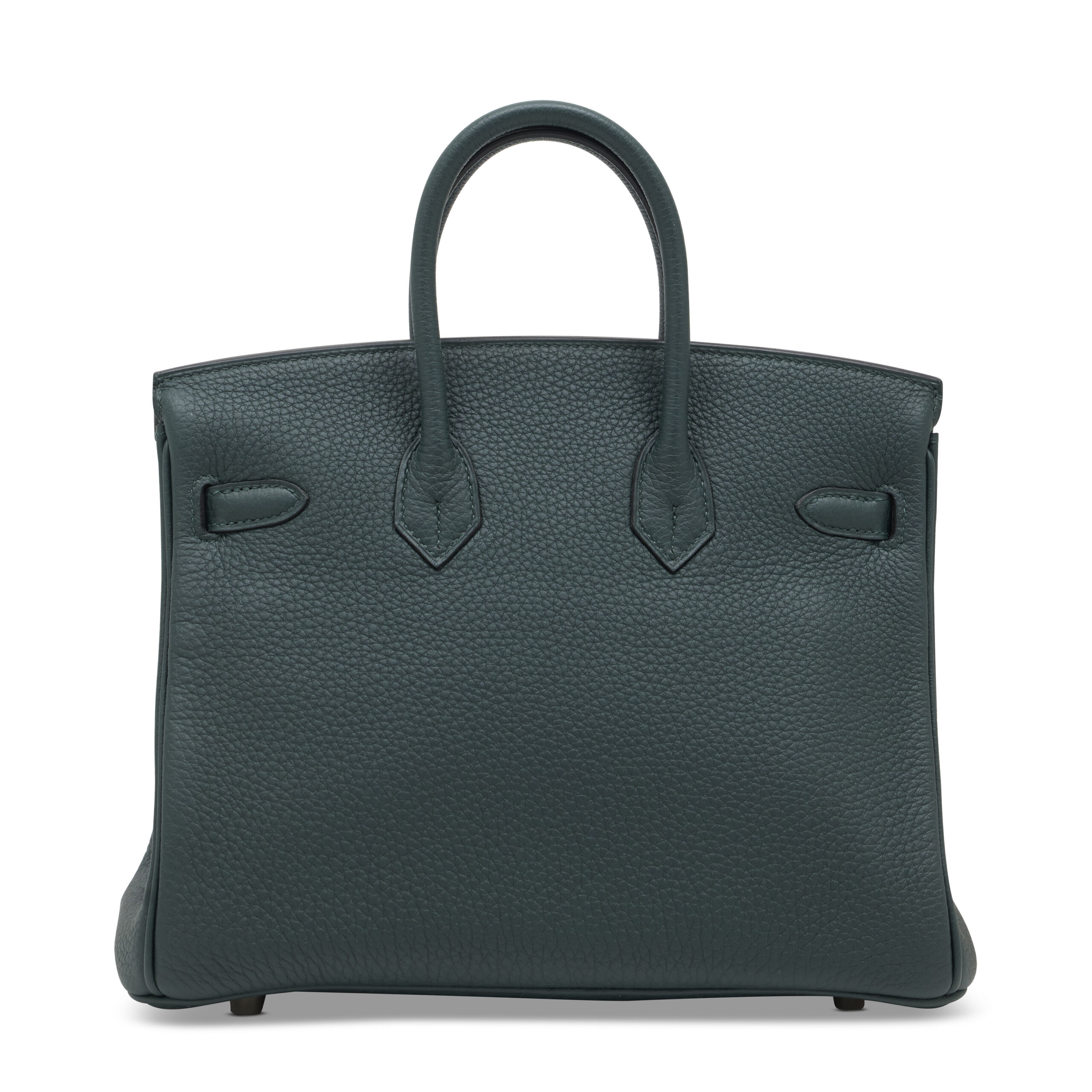 A LIMITED EDITION VERT CYPRÈS & BLEU ZELLIGE TOGO LEATHER OFFICIER BIRKIN 25 WITH PALLADIUM HARDWARE 4 A LIMITED EDITION VERT CYPRÈS & BLEU ZELLIGE TOGO LEATHER OFFICIER BIRKIN 25 WITH PALLADIUM HARDWARE - Image 4