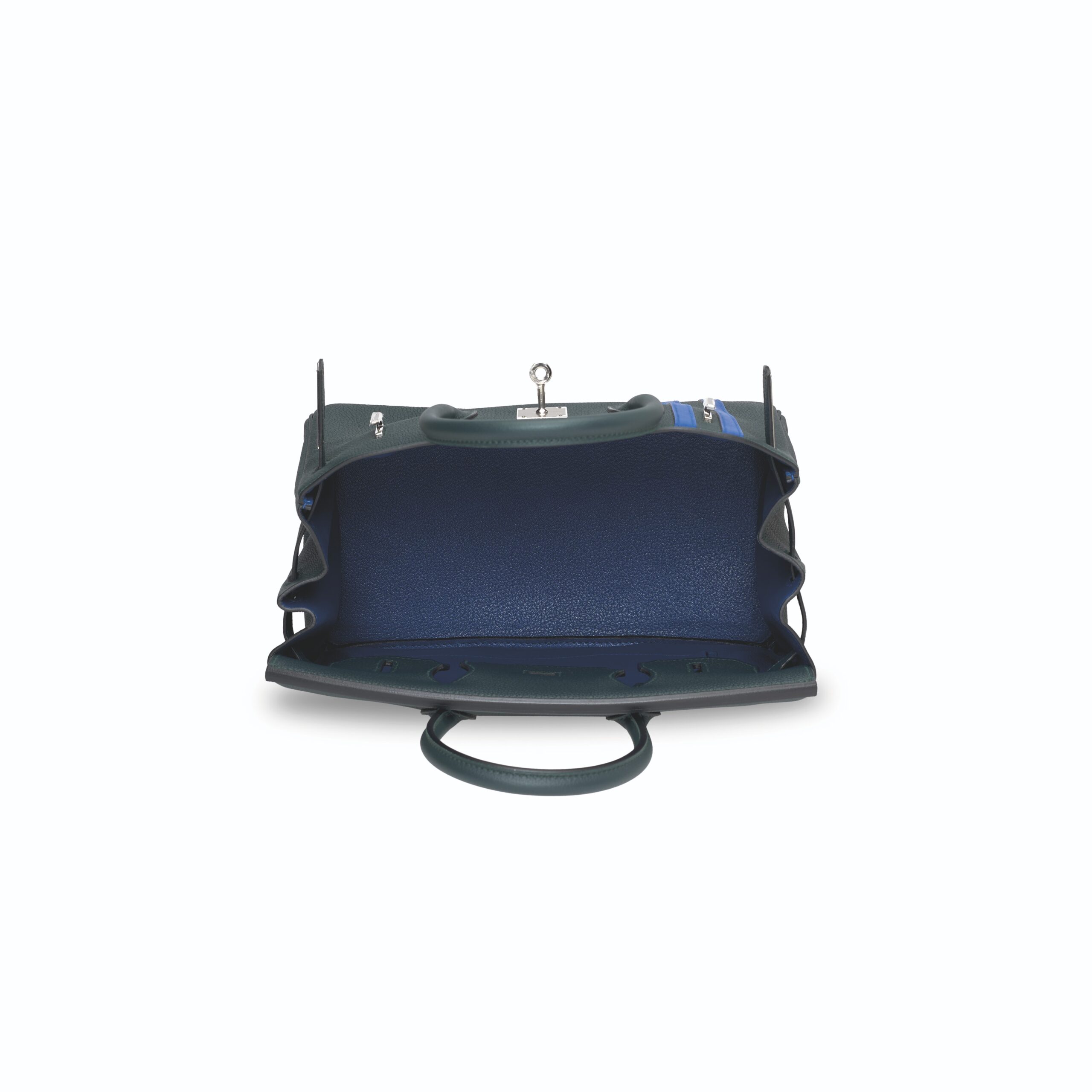 A LIMITED EDITION VERT CYPRÈS & BLEU ZELLIGE TOGO LEATHER OFFICIER BIRKIN 30 WITH PALLADIUM HARDWARE 3 A LIMITED EDITION VERT CYPRÈS & BLEU ZELLIGE TOGO LEATHER OFFICIER BIRKIN 30 WITH PALLADIUM HARDWARE - Image 3