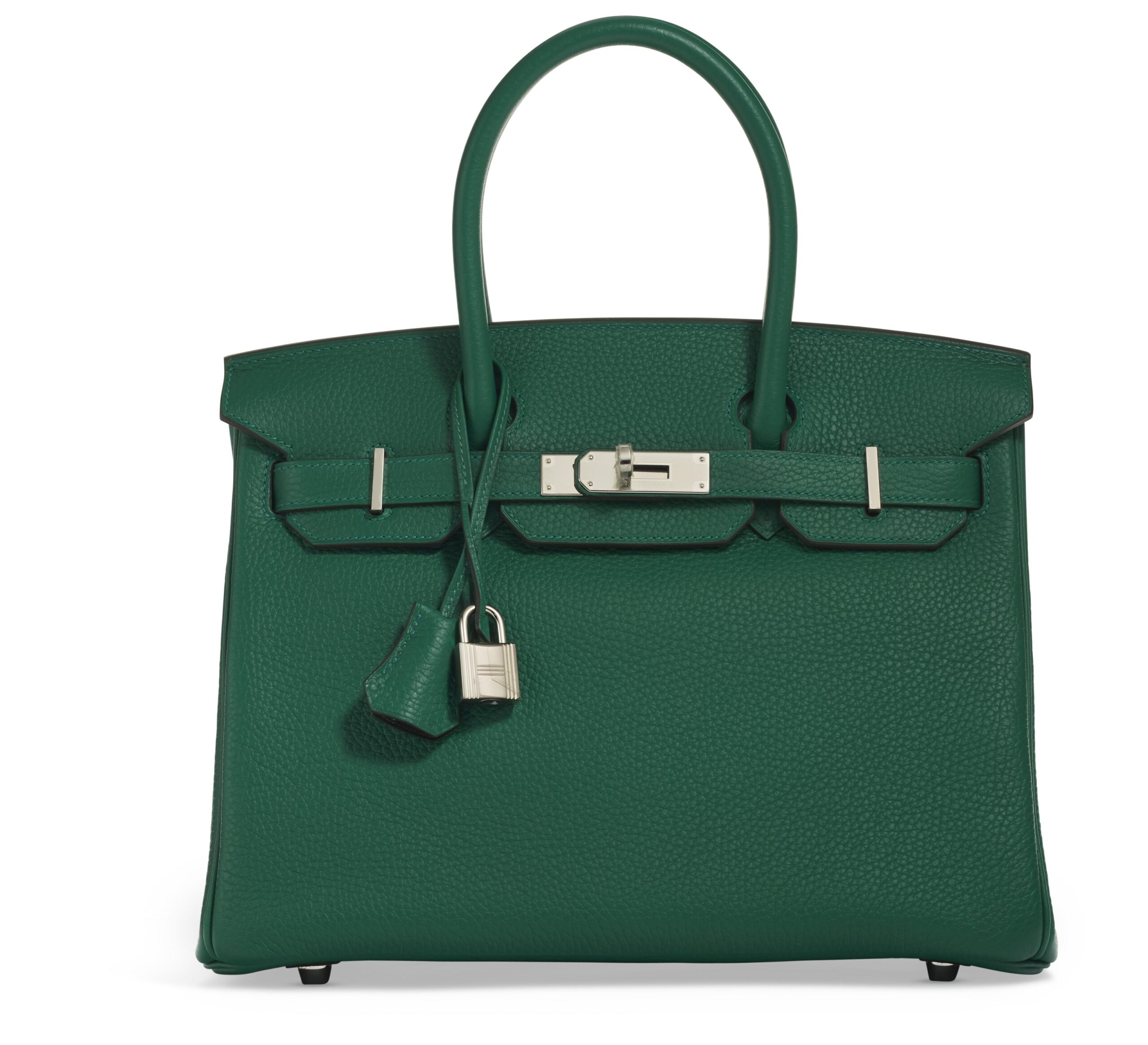A LIMITED EDITION VERT VERTIGO & VERT FONCÉ CLÉMENCE LEATHER VERSO BIRKIN 30 WITH PALLADIUM HARDWARE 1 A LIMITED EDITION VERT VERTIGO & VERT FONCÉ CLÉMENCE LEATHER VERSO BIRKIN 30 WITH PALLADIUM HARDWARE