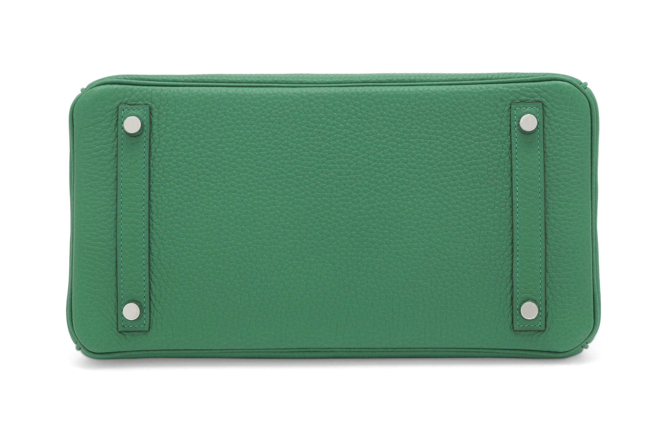 A LIMITED EDITION VERT VERTIGO & VERT FONCÉ CLÉMENCE LEATHER VERSO BIRKIN 30 WITH PALLADIUM HARDWARE 4 A LIMITED EDITION VERT VERTIGO & VERT FONCÉ CLÉMENCE LEATHER VERSO BIRKIN 30 WITH PALLADIUM HARDWARE - Image 4