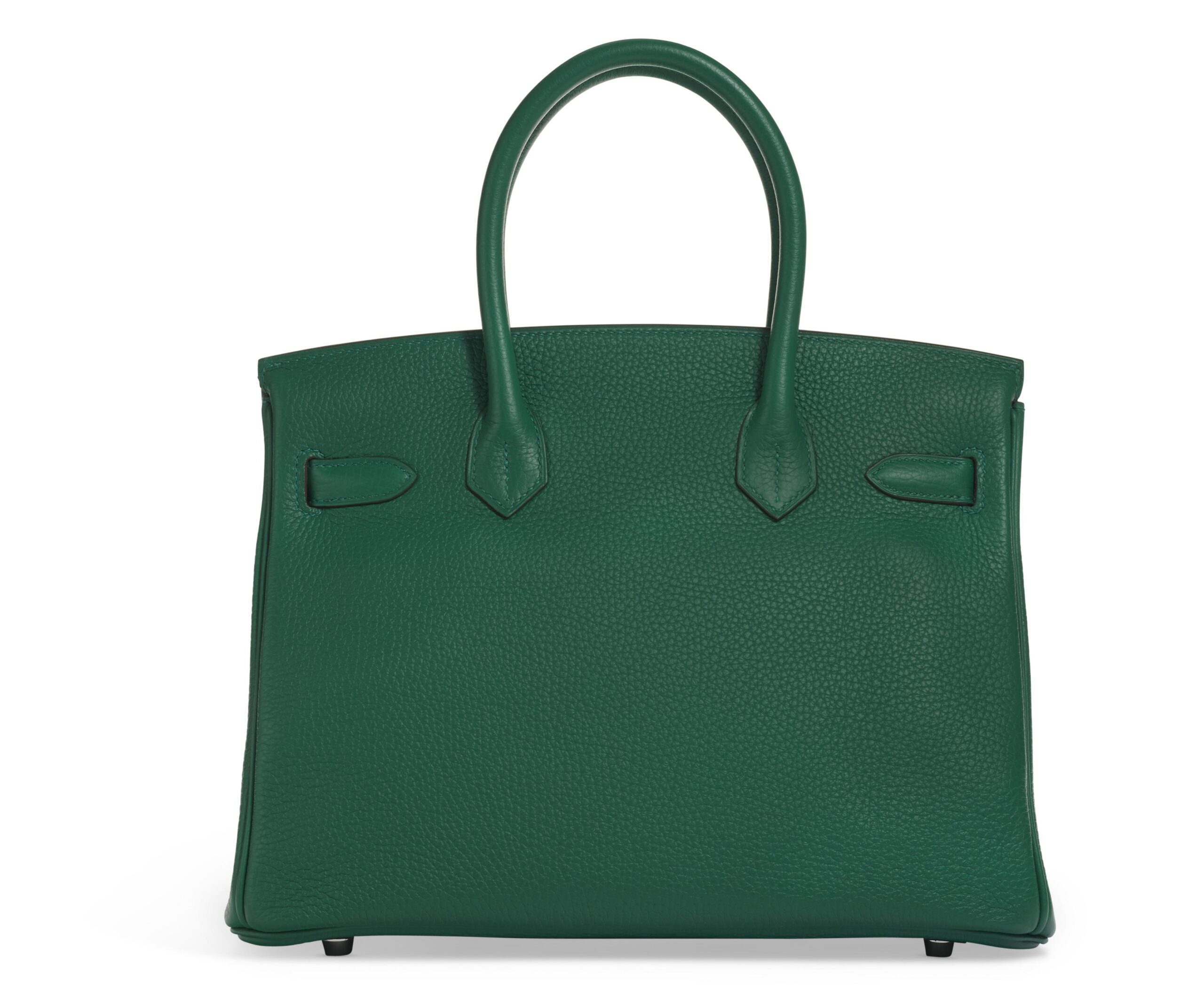 A LIMITED EDITION VERT VERTIGO & VERT FONCÉ CLÉMENCE LEATHER VERSO BIRKIN 30 WITH PALLADIUM HARDWARE 4 A LIMITED EDITION VERT VERTIGO & VERT FONCÉ CLÉMENCE LEATHER VERSO BIRKIN 30 WITH PALLADIUM HARDWARE - Image 4