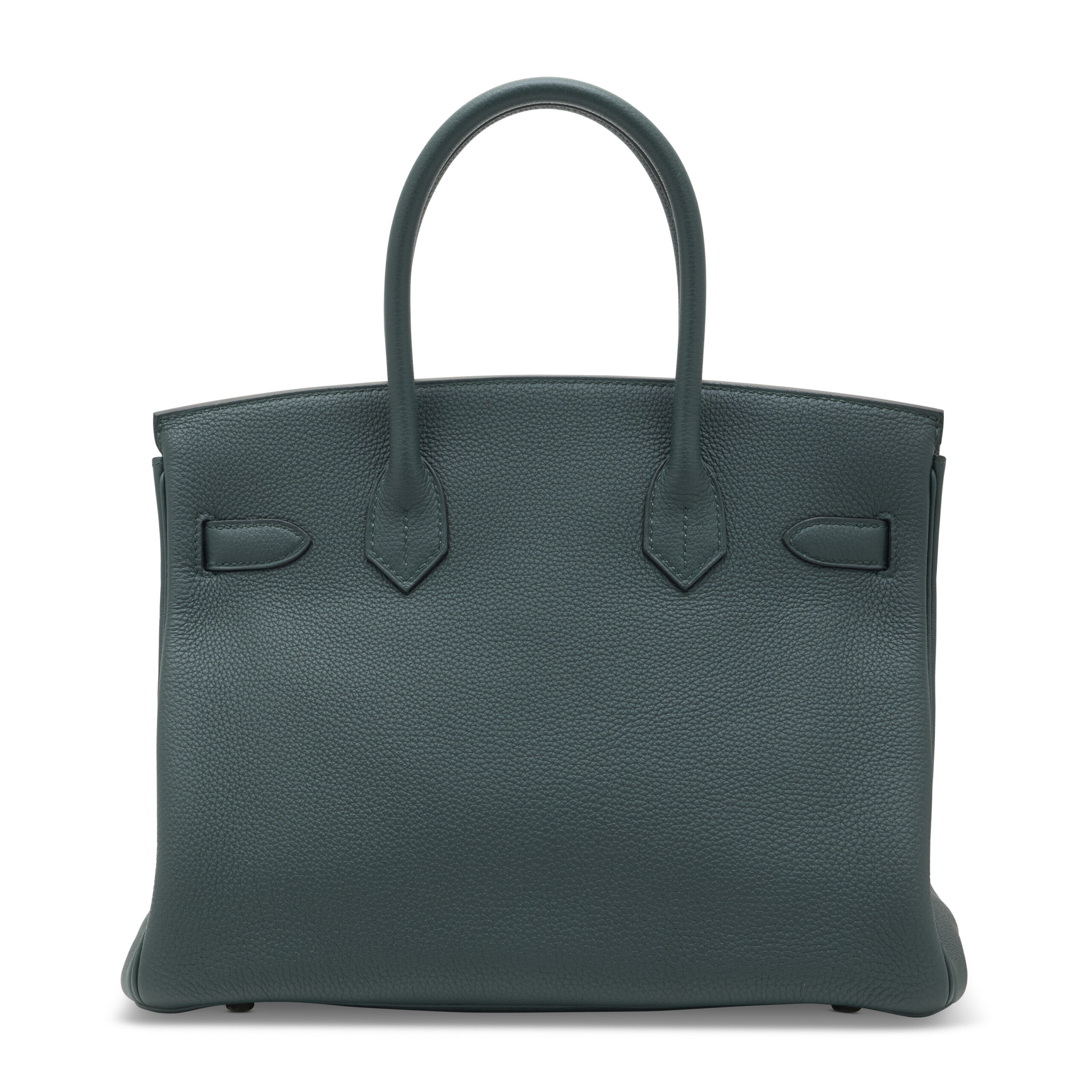 A SET OF TWO: LIMITED EDITION VERT CYPRÈS & BLEU ZELLIGE TOGO LEATHER OFFICIER BIRKIN 30 WITH PALLADIUM HARDWARE & A RODÉO CHARM GM 4 A SET OF TWO: LIMITED EDITION VERT CYPRÈS & BLEU ZELLIGE TOGO LEATHER OFFICIER BIRKIN 30 WITH PALLADIUM HARDWARE & A RODÉO CHARM GM - Image 4