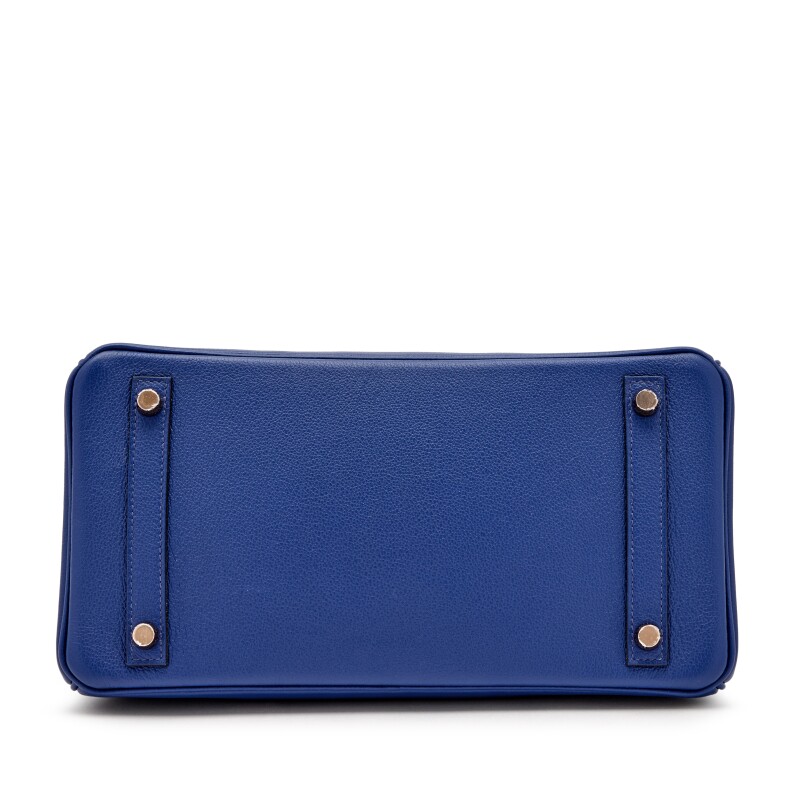 Bleu Marine Matte Alligator & Bleu Saphir Novillo Touch Birkin 30 Rose Gold Hardware 2 Bleu Marine Matte Alligator & Bleu Saphir Novillo Touch Birkin 30 Rose Gold Hardware - Image 2