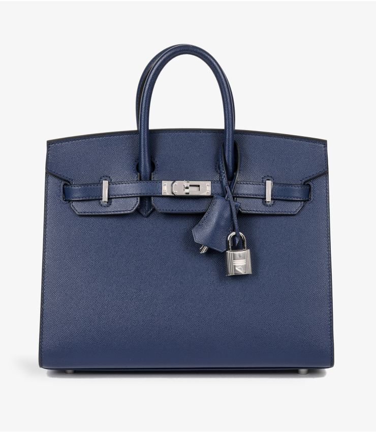 Bleu Saphir Madame Leather Birkin 25cm Sellier 2 Bleu Saphir Madame Leather Birkin 25cm Sellier - Image 2