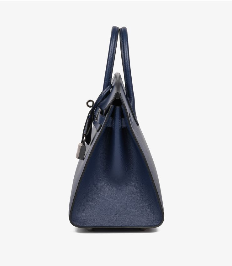 Bleu Saphir Madame Leather Birkin 25cm Sellier 3 Bleu Saphir Madame Leather Birkin 25cm Sellier - Image 3