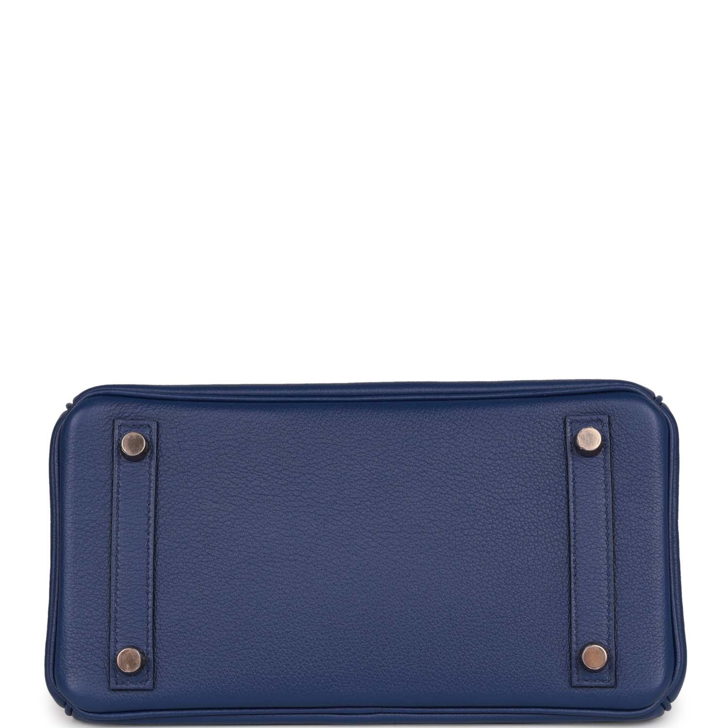 Hermès Birkin 25 Bleu Marine Matte Alligator and Bleu Saphir Novillo Touch Rose Gold Hardware 2 Hermès Birkin 25 Bleu Marine Matte Alligator and Bleu Saphir Novillo Touch Rose Gold Hardware - Image 2