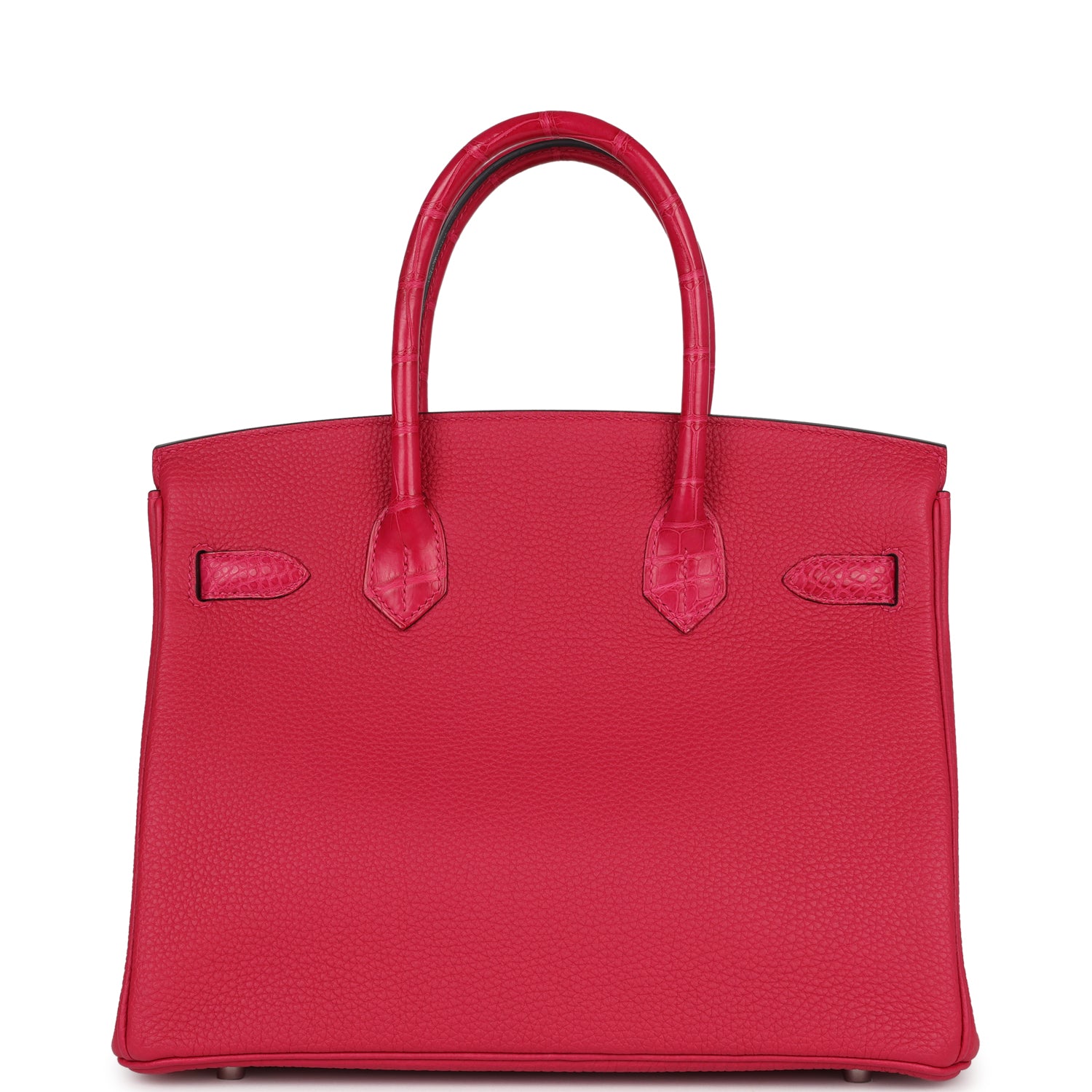 Hermès Birkin 30 Framboise Matte Alligator Togo Touch Palladium Hardware 4 Hermès Birkin 30 Framboise Matte Alligator Togo Touch Palladium Hardware - Image 4