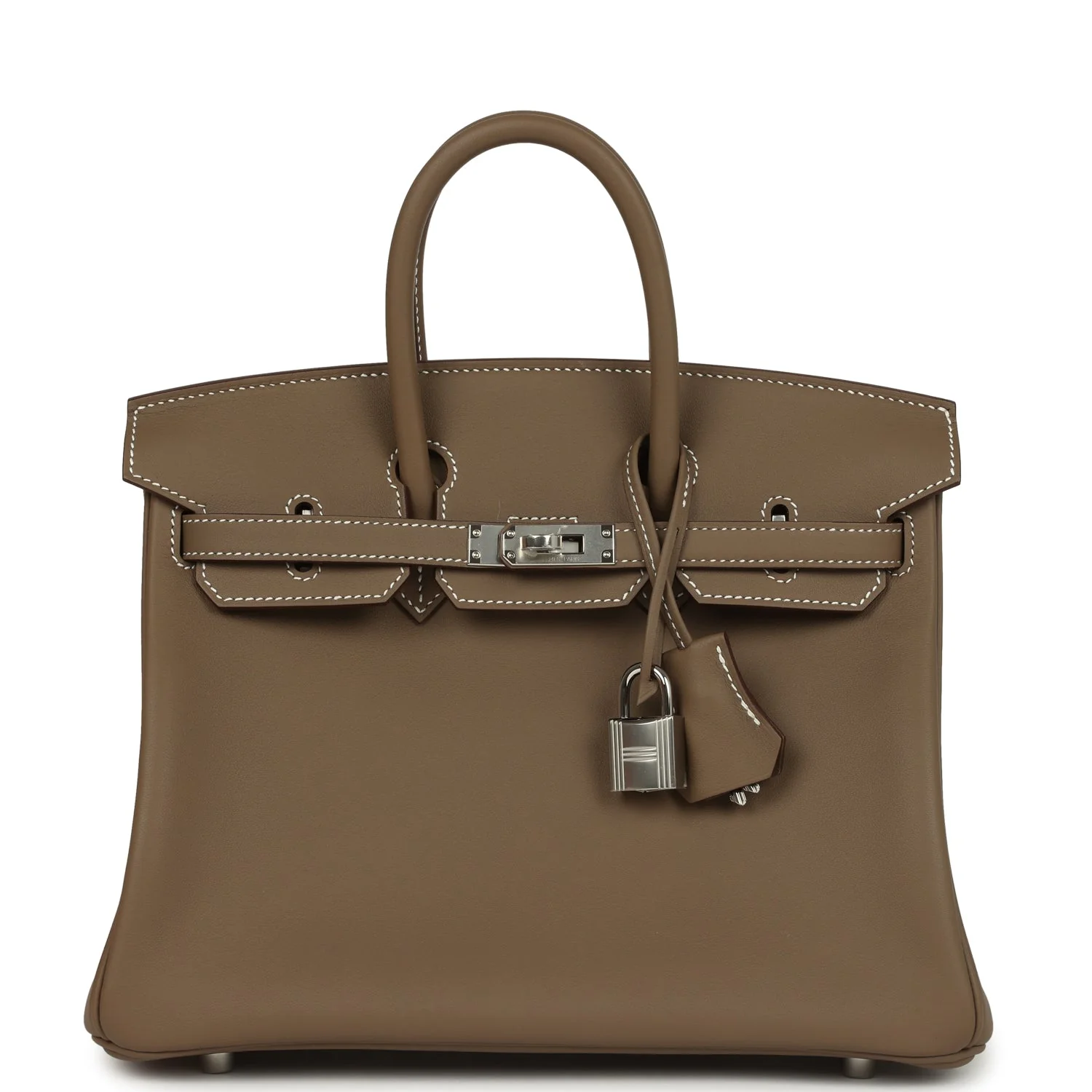 Hermès Birkin 25 Etoupe Swift Palladium Hardware 1 Hermès Birkin 25 Etoupe Swift Palladium Hardware