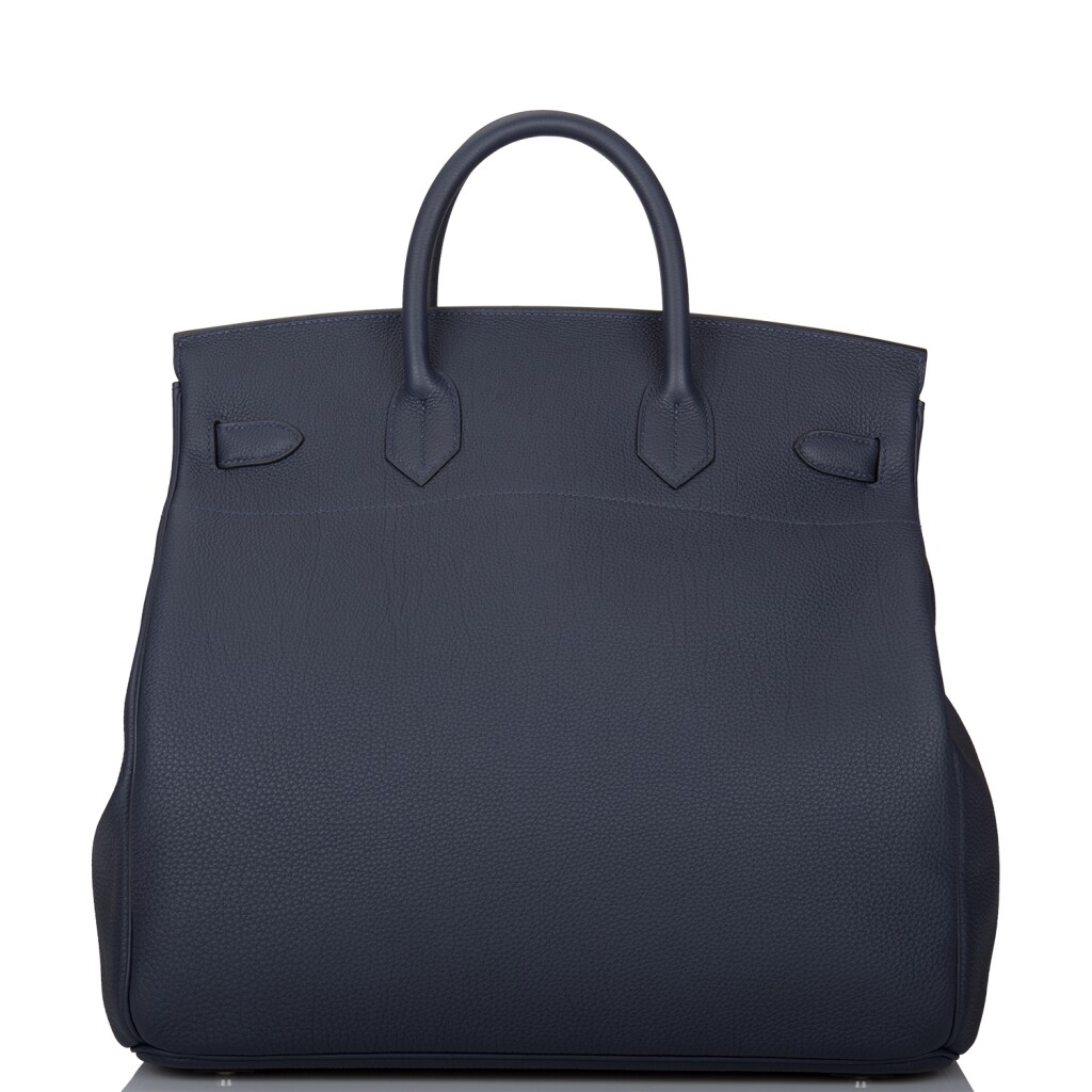 HERMÈS | BLEU NUIT HAC BIRKIN 40CM IN TOGO LEATHER WITH PALLADIUM HARDWARE 2 HERMÈS | BLEU NUIT HAC BIRKIN 40CM IN TOGO LEATHER WITH PALLADIUM HARDWARE - Image 2