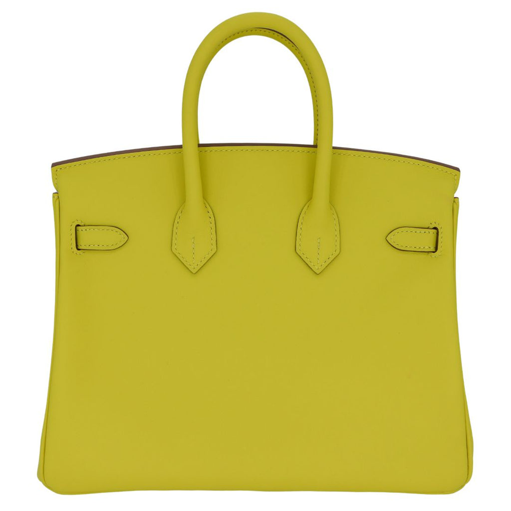 Hermès 25cm Birkin Lime Swift Leather Palladium Hardware 3 Hermès 25cm Birkin Lime Swift Leather Palladium Hardware - Image 3