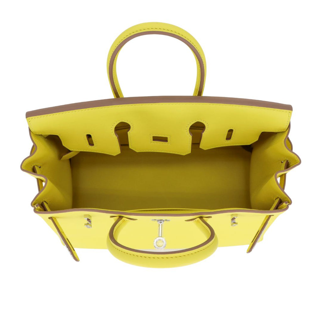 Hermès 25cm Birkin Lime Swift Leather Palladium Hardware 5 Hermès 25cm Birkin Lime Swift Leather Palladium Hardware - Image 5
