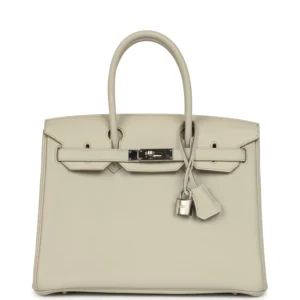 Hermès 3 en 1 Birkin 30 Beton Togo and Swift Palladium Hardware