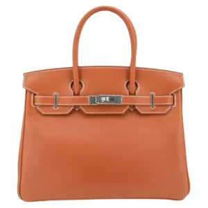 Hermès 30cm Birkin Fauve Barenia Smooth Leather Palladium Hardware