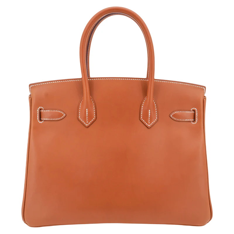 Hermès 30cm Birkin Fauve Barenia Smooth Leather Palladium Hardware 3 Hermès 30cm Birkin Fauve Barenia Smooth Leather Palladium Hardware - Image 3
