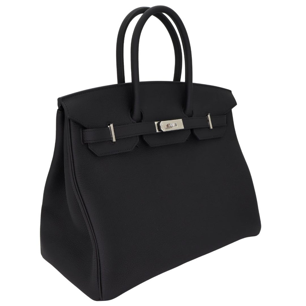 Hermès 35cm Birkin Black Togo Leather Palladium Hardware 2 Hermès 35cm Birkin Black Togo Leather Palladium Hardware - Image 2