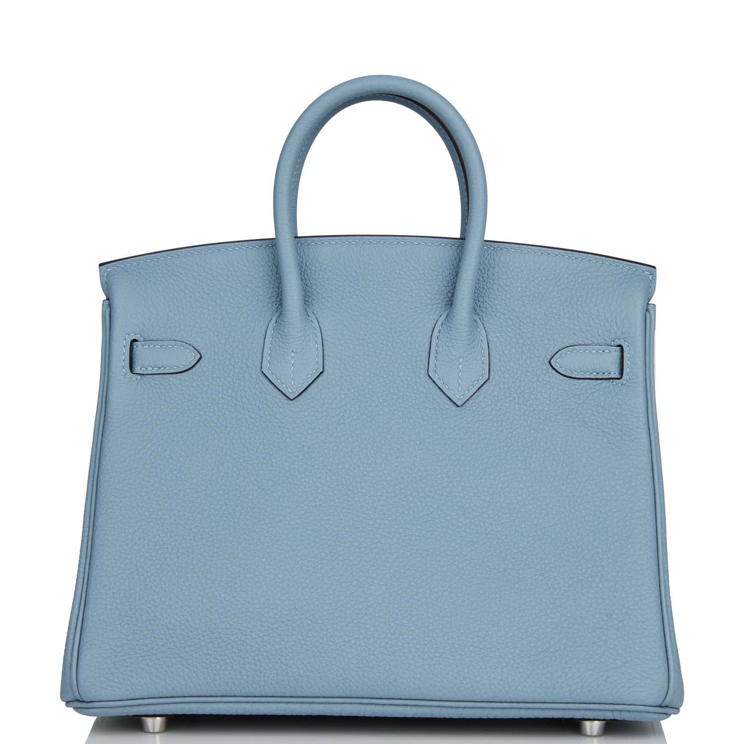 Hermès Birkin 25 Bleu Lin Verso Togo Palladium Hardware 2 Hermès Birkin 25 Bleu Lin Verso Togo Palladium Hardware - Image 2