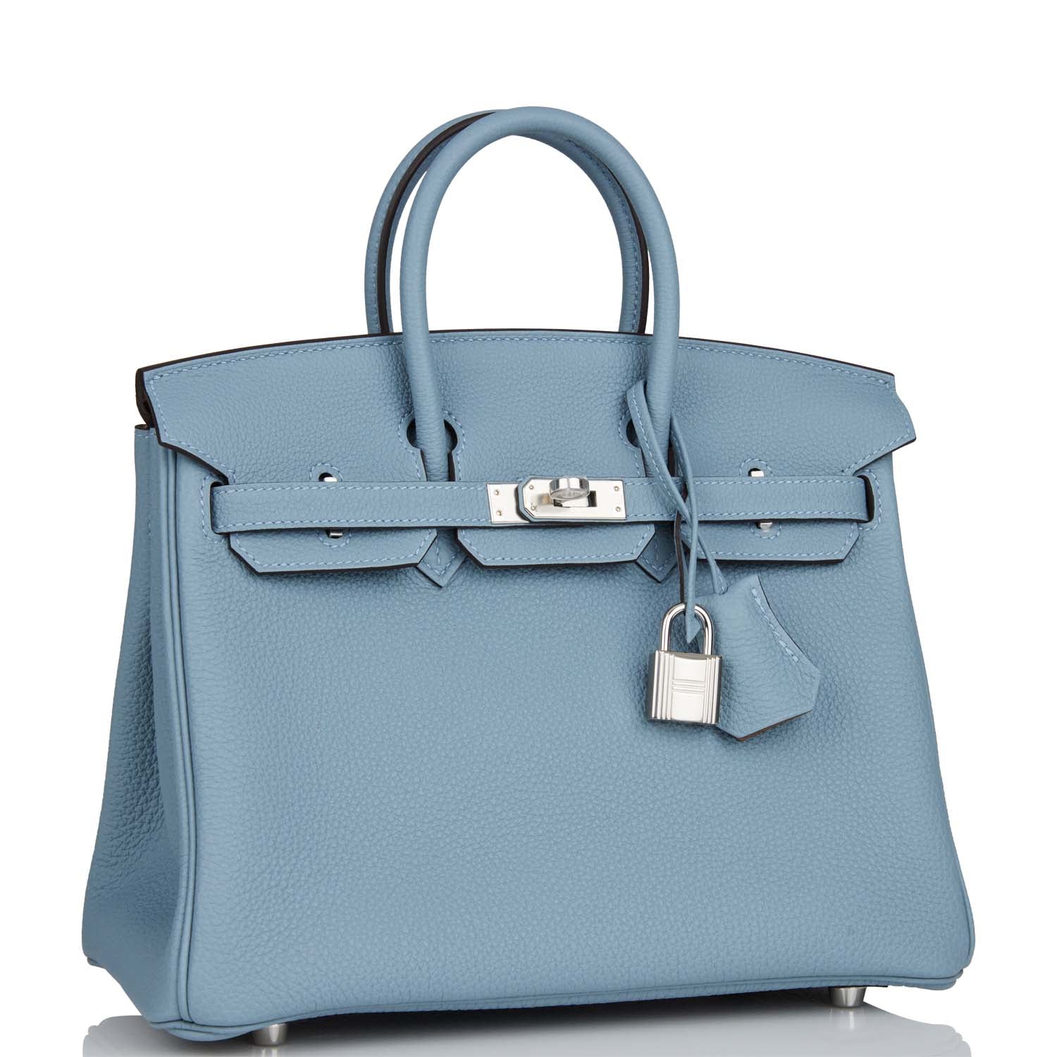 Hermès Birkin 25 Bleu Lin Verso Togo Palladium Hardware 3 Hermès Birkin 25 Bleu Lin Verso Togo Palladium Hardware - Image 3