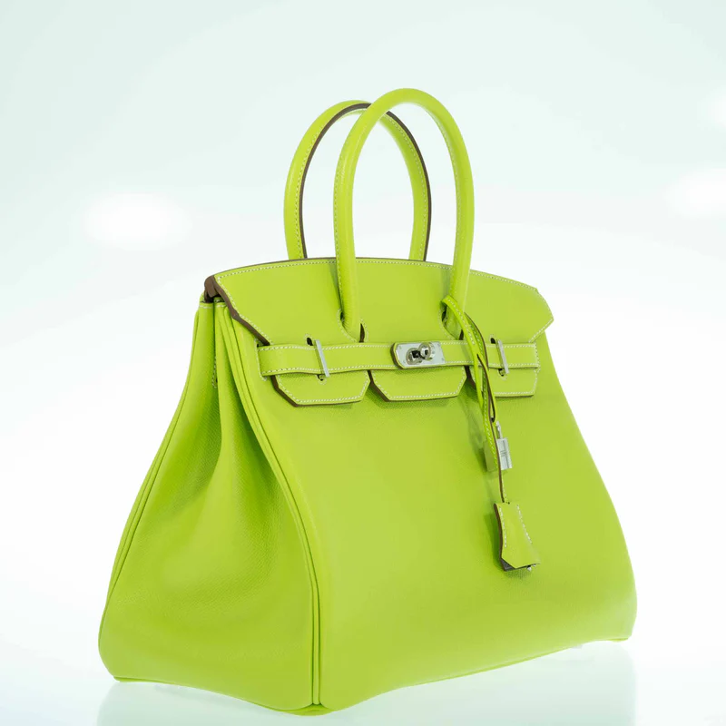 A LIMITED EDITION KIWI EPSOM LEATHER BIRKIN 25 WITH PALLADIUM HARDWARE 3 A LIMITED EDITION KIWI EPSOM LEATHER BIRKIN 25 WITH PALLADIUM HARDWARE - Image 3