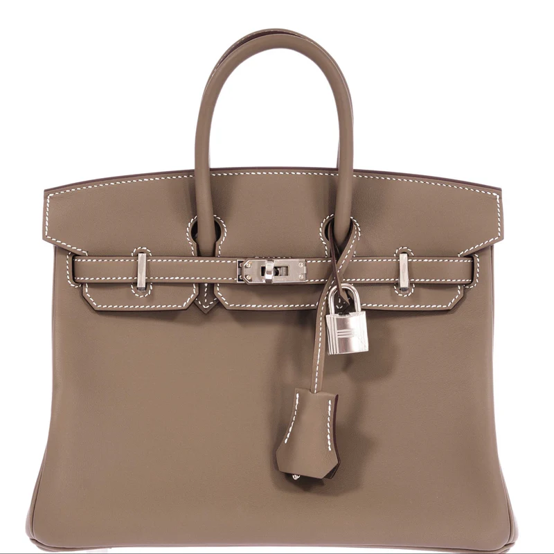 Hermès Birkin 25 Etoupe Swift Palladium Hardware 1 Hermès Birkin 25 Etoupe Swift Palladium Hardware