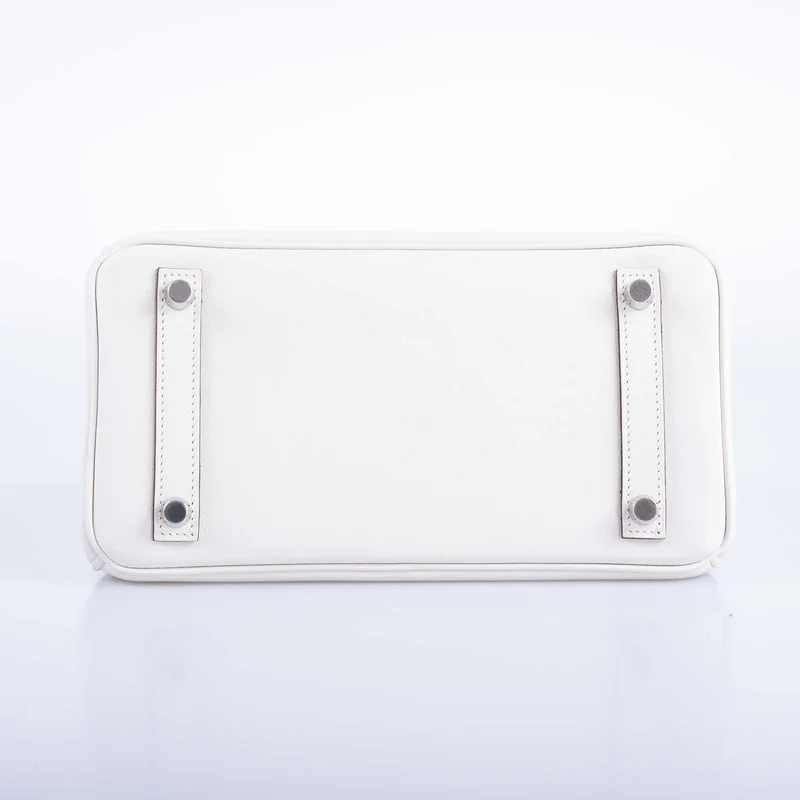Hermès Birkin 25 In and Out Blanc Swift with Palladium Hardware 2 Hermès Birkin 25 In and Out Blanc Swift with Palladium Hardware - Image 2
