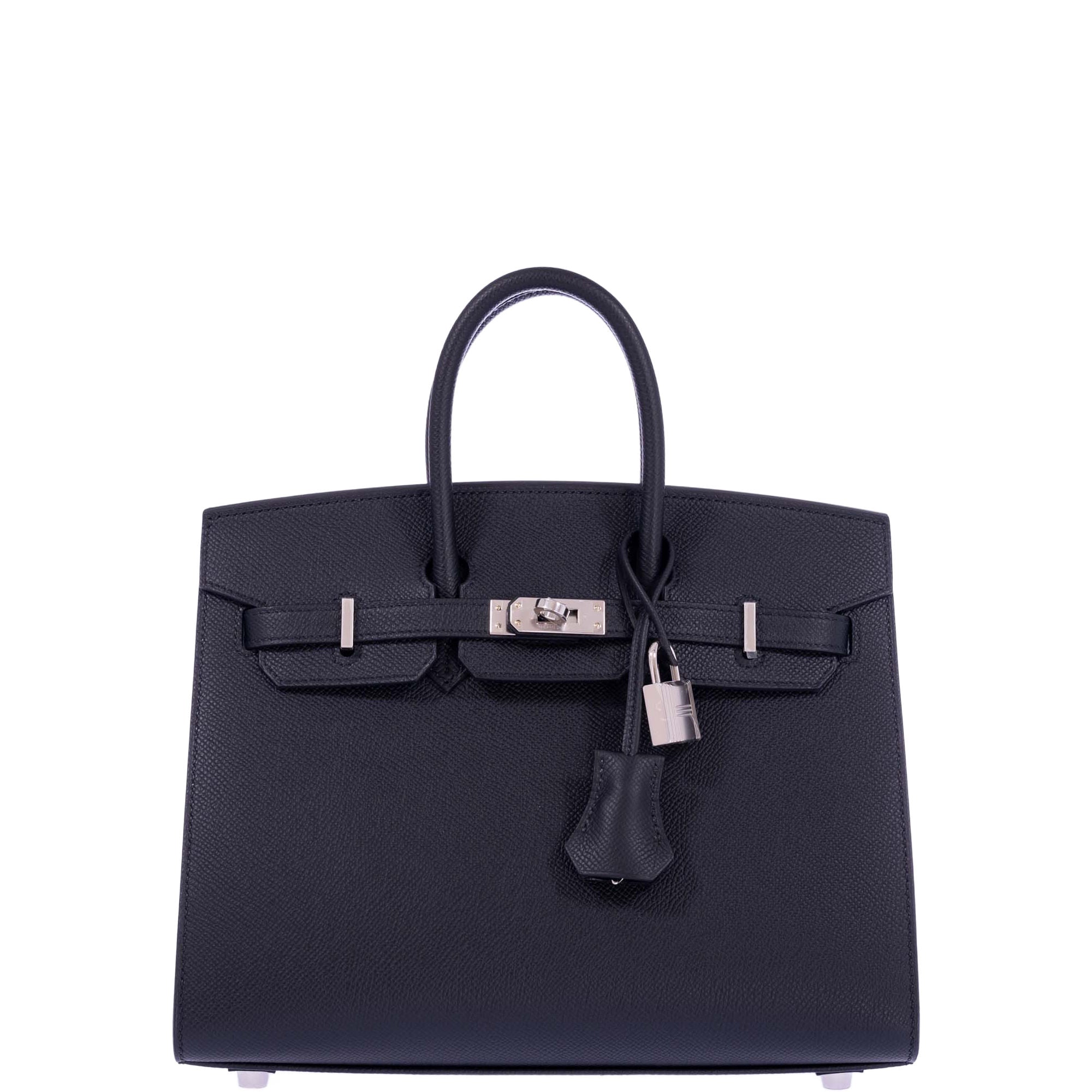 Hermès Birkin 25 Sellier Black Epsom Palladium Hardware 1 Hermès Birkin 25 Sellier Black Epsom Palladium Hardware
