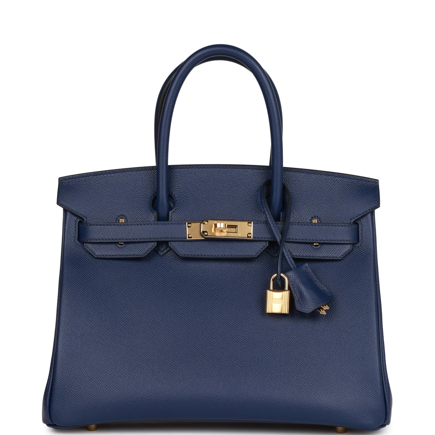 Limited Edition Tressage Birkin 30: Tri-Color Bleu Encre Epsom & Swift Leather 2 Limited Edition Tressage Birkin 30: Tri-Color Bleu Encre Epsom & Swift Leather - Image 2