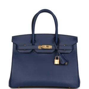 Hermès Birkin 30 Bleu Saphir Epsom Gold Hardware