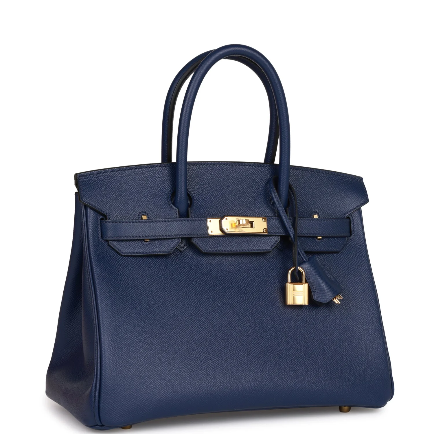 Limited Edition Tressage Birkin 30: Tri-Color Bleu Encre Epsom & Swift Leather 3 Limited Edition Tressage Birkin 30: Tri-Color Bleu Encre Epsom & Swift Leather - Image 3