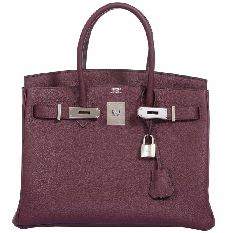 Hermès Birkin 30 Bordeaux Togo Palladium Hardware 1 Hermès Birkin 30 Bordeaux Togo Palladium Hardware (1)