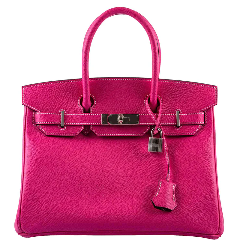 Hermès Birkin 30 Candy Collection Rose Tyrien & Rubis Epsom Palladium Hardware 2 Hermès Birkin 30 Candy Collection Rose Tyrien & Rubis Epsom Palladium Hardware - Image 2
