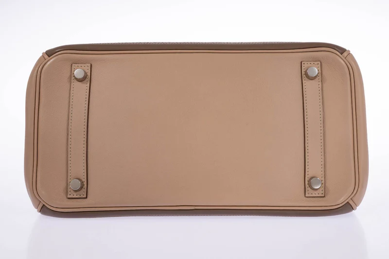 Hermès Birkin 30 Ghillies Argile & Étoupe Swift Palladium Hardware 2 Hermès Birkin 30 Ghillies Argile & Étoupe Swift Palladium Hardware - Image 2