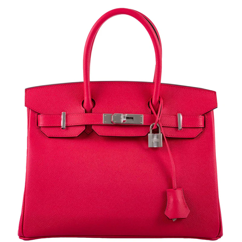 Hermès Birkin 30 Rose Extreme Epsom Palladium Hardware 1 Hermès Birkin 30 Rose Extreme Epsom Palladium Hardware (2)