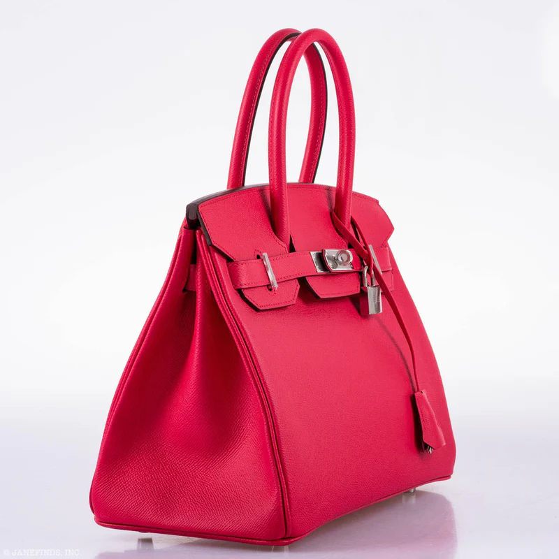 Hermès Birkin 30 Rose Extreme Epsom Palladium Hardware 3 Hermès Birkin 30 Rose Extreme Epsom Palladium Hardware - Image 3