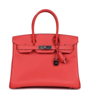 Hermès Birkin 30 Rose Jaipur Epsom Palladium Hardware