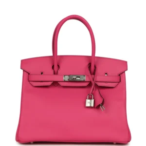 Hermès Birkin 30 Rose Shocking Swift Palladium Hardware
