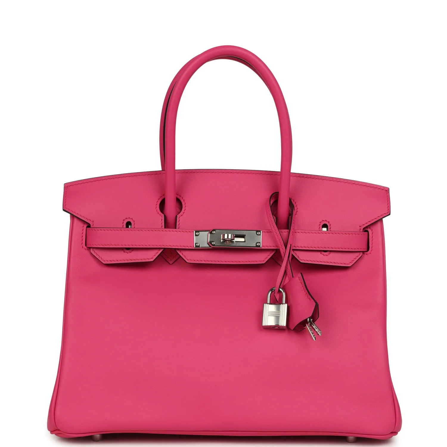 Hermès Birkin 30 Rose Shocking Swift Palladium Hardware 1 Hermès Birkin 30 Rose Shocking Swift Palladium Hardware