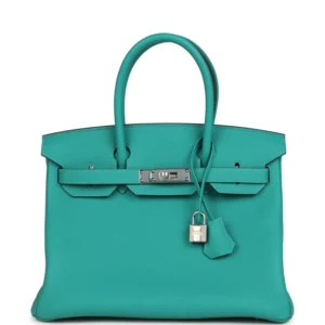 Hermès Birkin 30 Vert Verone Togo Palladium Hardware
