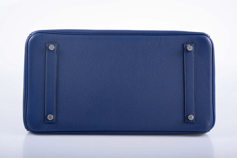 Hermès Birkin 35 Blue Saphir Novillo "Sea, Surf and Fun" Interior Palladium Hardware 2 Hermès Birkin 35 Blue Saphir Novillo "Sea, Surf and Fun" Interior Palladium Hardware - Image 2