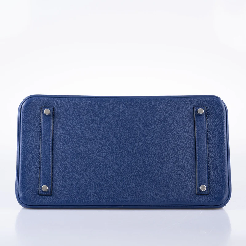 Hermès Birkin 35 Blue Saphire Taurillon Novillo leather Palladium Hardware 2 Hermès Birkin 35 Blue Saphire Taurillon Novillo leather Palladium Hardware - Image 2