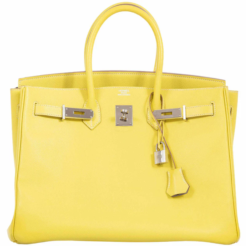 Hermès Birkin 35 Candy Collection Lime Epsom & Gris Perle Palladium Hardware - Limited 1 Hermès Birkin 35 Candy Collection Lime Epsom & Gris Perle Palladium Hardware - Limited (1)
