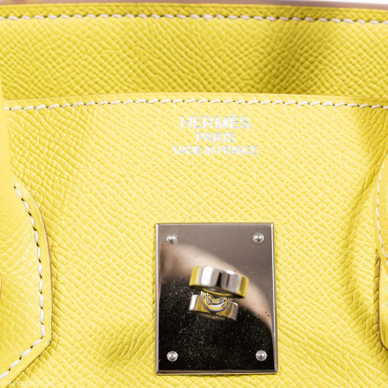 Hermès Birkin 35 Candy Collection Lime Epsom & Gris Perle Palladium Hardware - Limited 3 Hermès Birkin 35 Candy Collection Lime Epsom & Gris Perle Palladium Hardware - Limited - Image 3