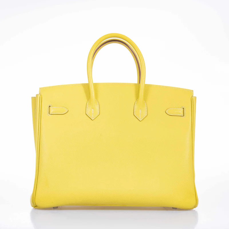 Hermès Birkin 35 Candy Collection Lime Epsom & Gris Perle Palladium Hardware - Limited 4 Hermès Birkin 35 Candy Collection Lime Epsom & Gris Perle Palladium Hardware - Limited - Image 4